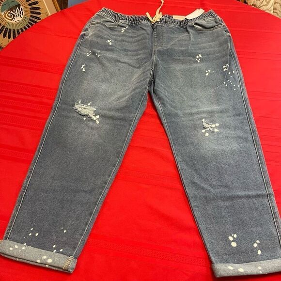 NWT Lane Bryant Boyfriend Signature Fit Mid Rise Denim Jeans Plus Size 18 New - Picture 1 of 9